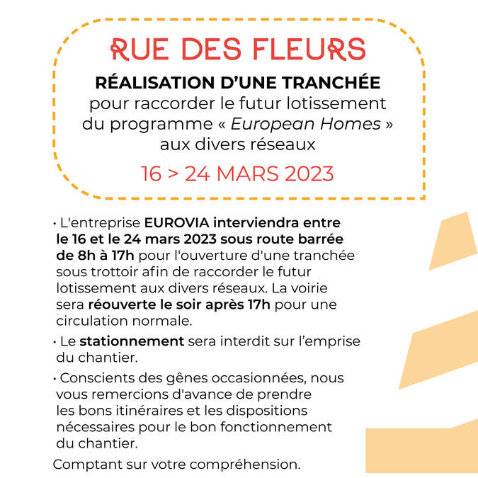 Rue des fleurs - du 16 au 24 mars 2023