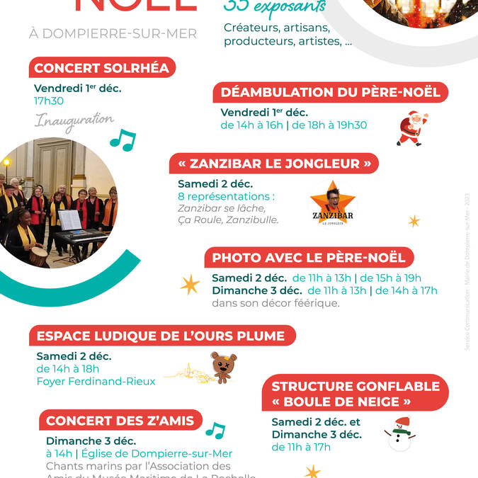 Marché de Noël : programme