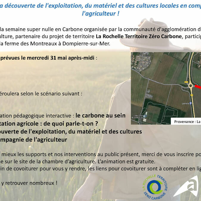 Flyer - Visite d'exploitation et échange avec un agriculteur - Ferme des Montreaux