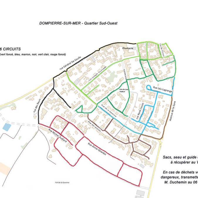 Circuit de ramassage - Centre sud-ouest